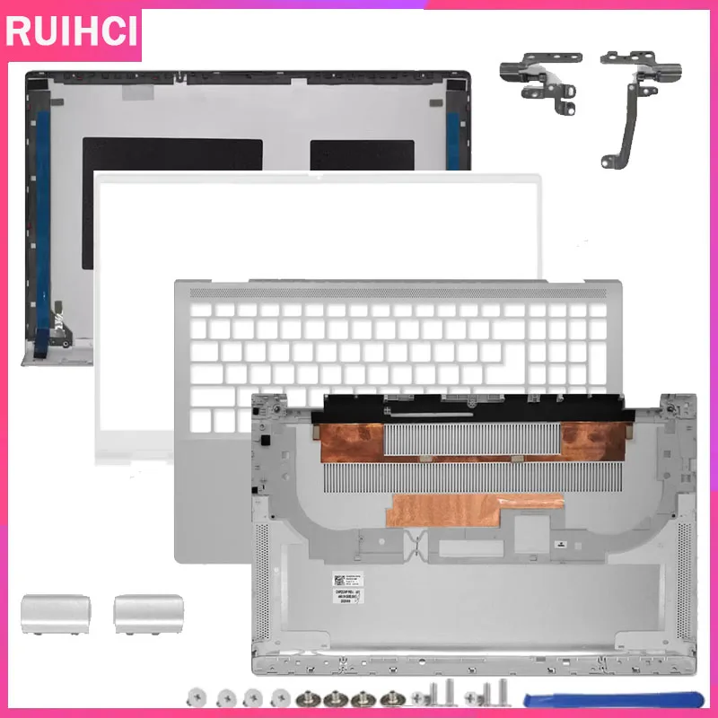 

New Laptop For Inspiron 7500 7501 LCD Back Cover Screen Bezel Frame Palm Rest Bottom Cover Hinges Rear Lid Top Case 0VFPVN