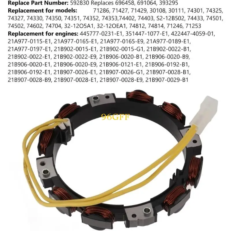 96GF Lawn Tractor Charging Coil Lawn Tractor Replacement Part for Garden Machinery