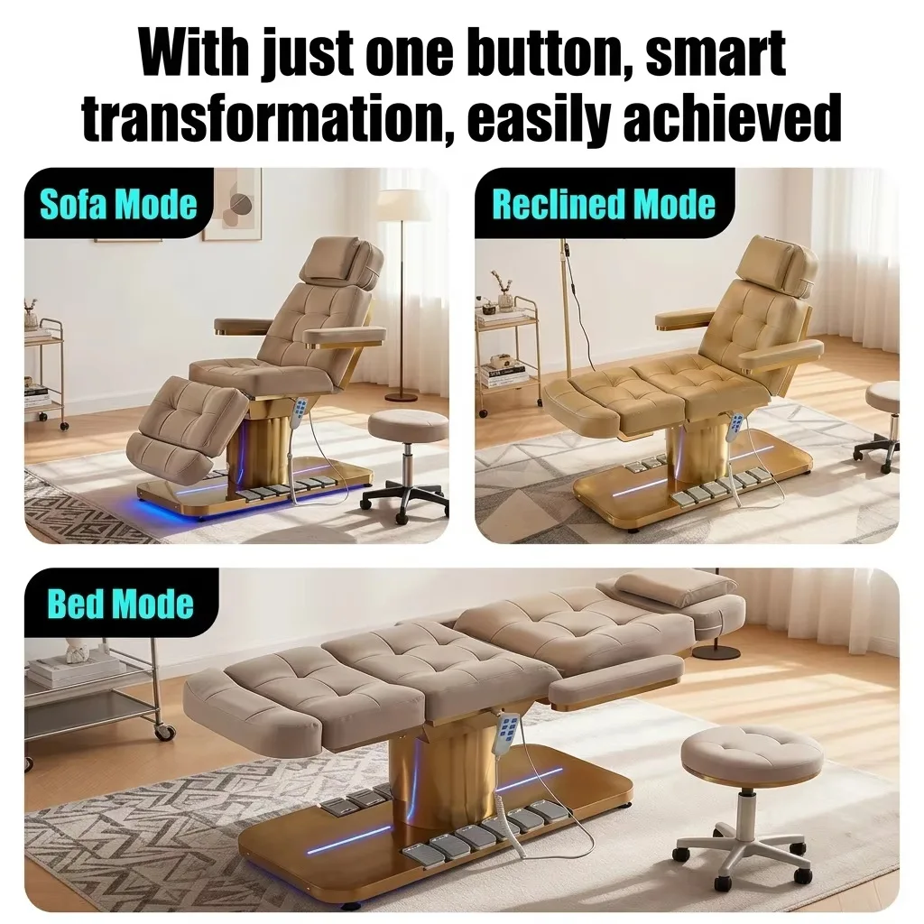 Electric Beauty Bed, Special Medical Beauty Micro-adjustment Injection Bed For Beauty Salons, Multi-functional Lifting Massage T
