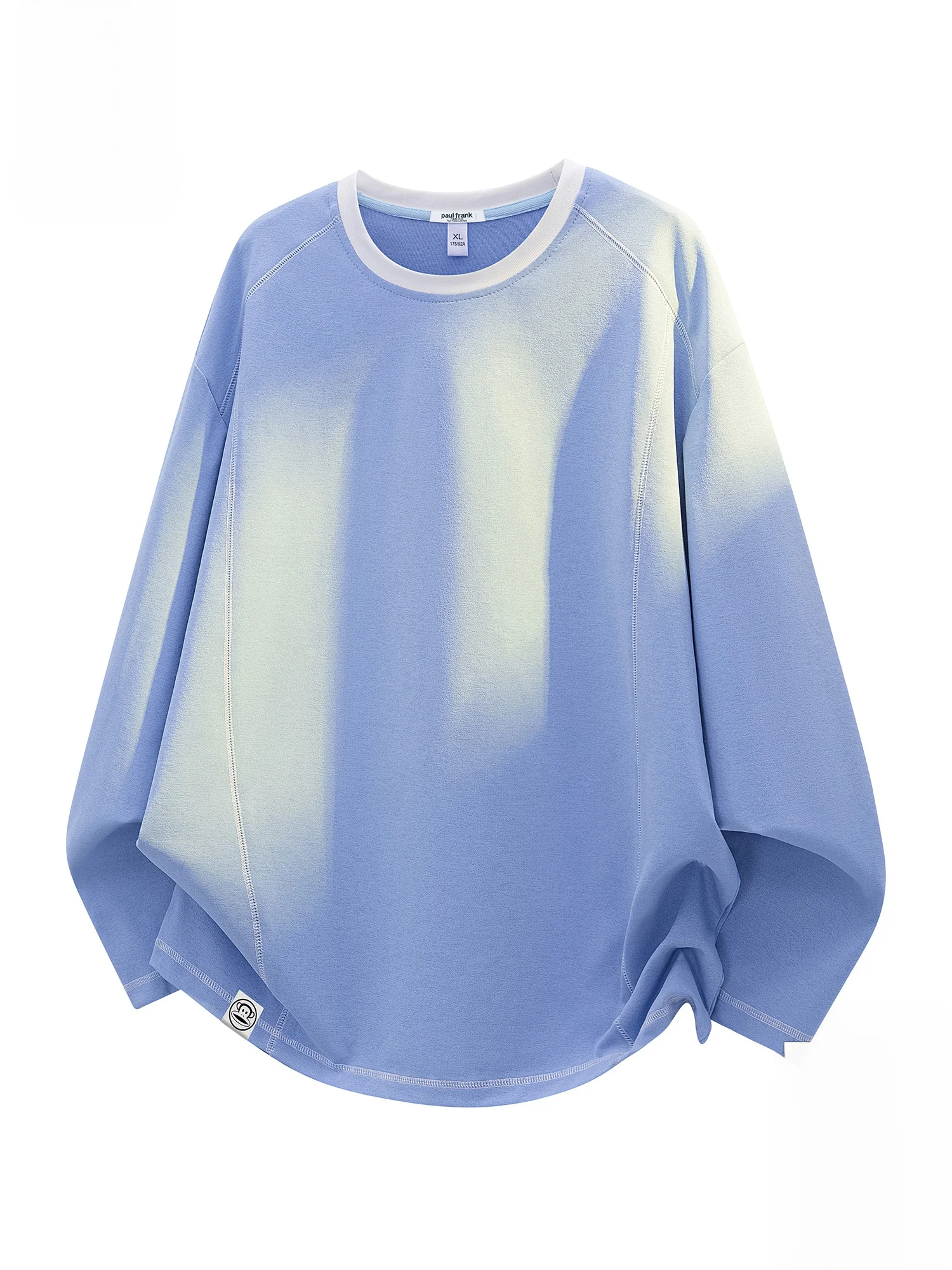 

Мужская повседневная футболка Monkey Long Sleeve с круглым вырезом, новая весенняя модель, приталенный крой, из полиэфирного волокна, базовая молодежная модель в тренде