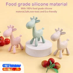 TYRY HU 1PC massaggiagengive in Silicone per bambini Set per la cura dei denti del bambino protezione per denti in Silicone a forma di cervo carino Silicone per uso alimentare