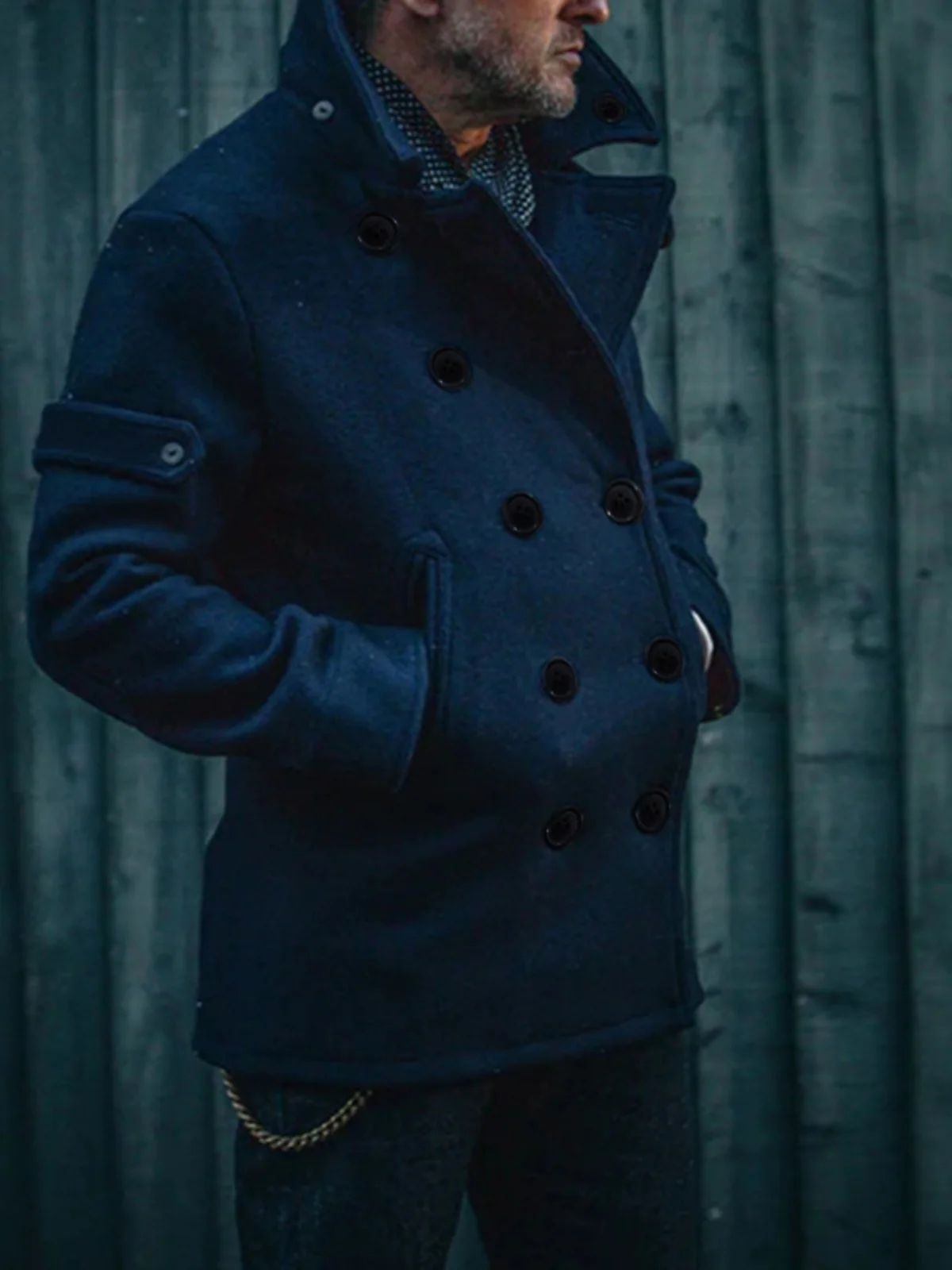 

Ele осенне-зимняя шерстяная куртка для мужчин среднего возраста, модное пальто в стиле ретро Briti Sle, ветрозащитная длинная верхняя одежда све