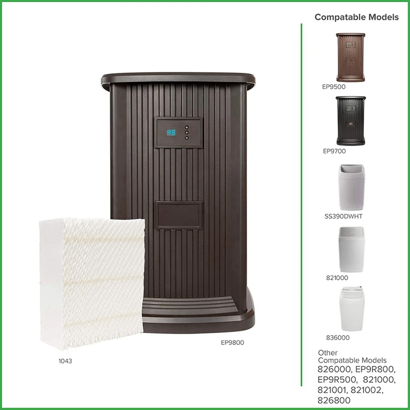 BABZ 2-Pack AIRCARE 1043 Replacement Wick Filter for Space Saver Evaporative Humidifier Filter
