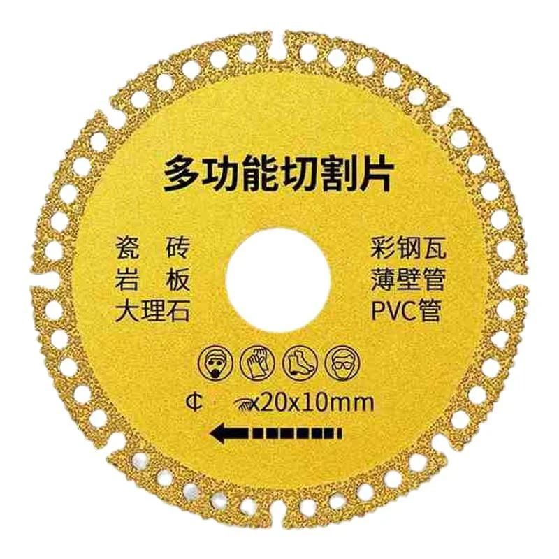 100 mm Diamant-Schneidrad, Mehrzweck-Schweißscheibe für Keramik, Stein, Metall, Winkelschleifer, hohe Härte, schnelles Schneidwerkzeug – Detail 9