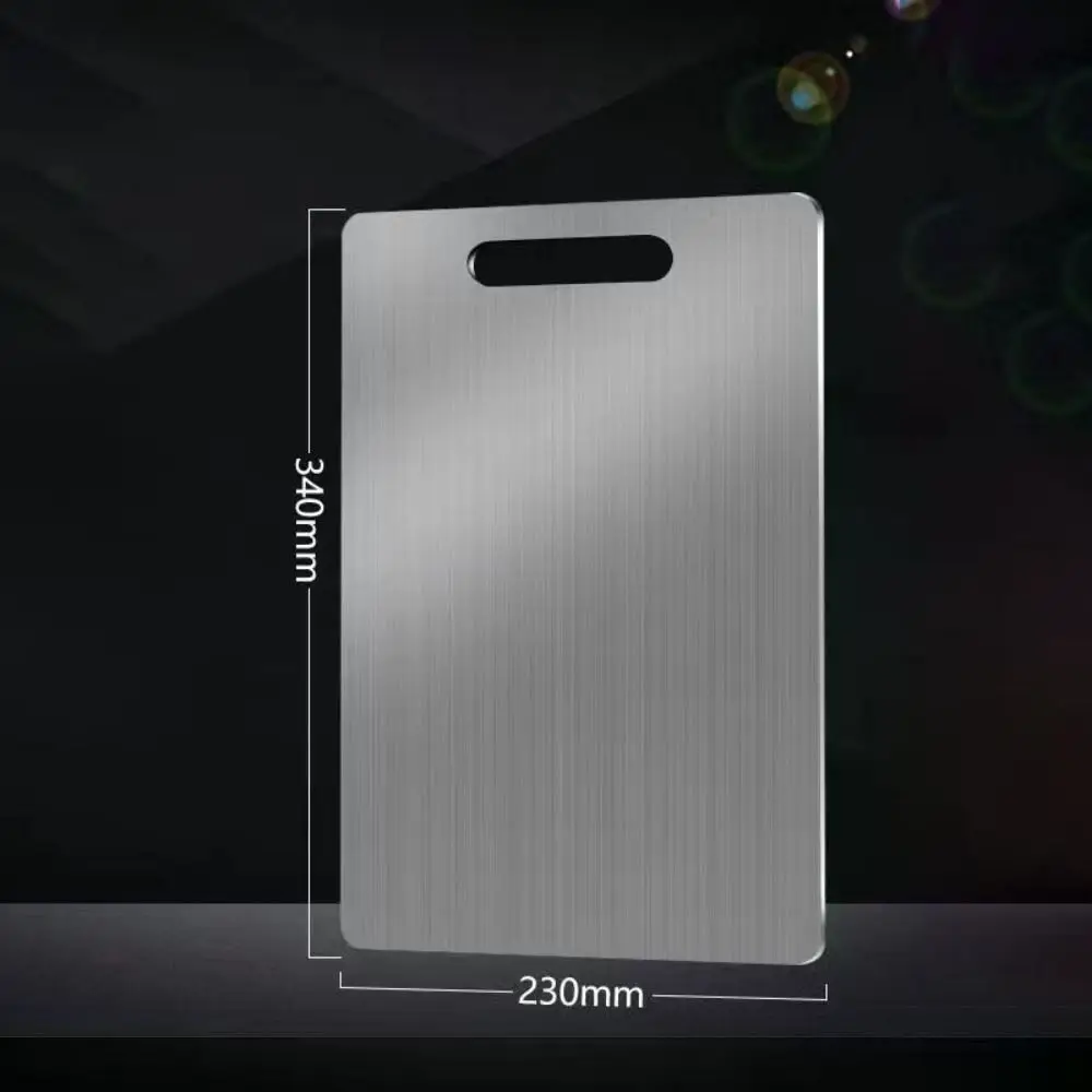 Stainless Steel Chopping Board Thickened Double Sided Cutting Board Kitchen Accessories Antibacterial and Mildew-proof
