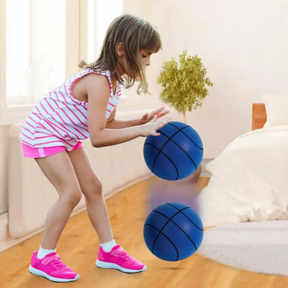 Silent Foam Basketball Kids Silent Basketball High Rebound Indoor Silent Basketball for Kids Dribbling Training Low Noise