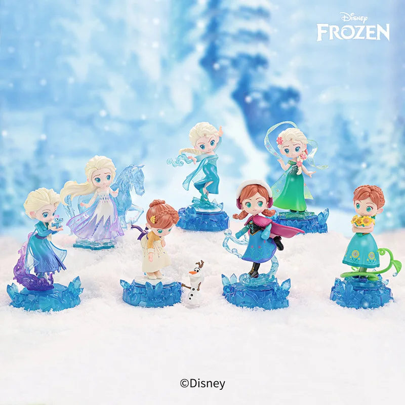 Disney Frozen Magic Series Blind Box Toys Anna Elsa Mysterious Box Dolls Trendy Fashion Toys Collection Ornaments Girls Gift