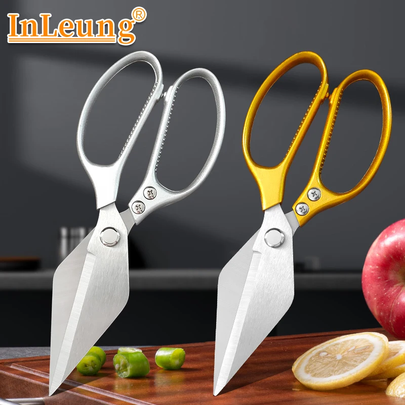 

Chicken Bone Shears BBQ Kitchen Scissors Alloy Handle Stainless Steel Sharpe Blade Kitchen Shears Cut Meat Vegetables Fruit Fish