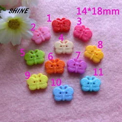 18x14mm Plastic Buttons Scrapbook Butterfly 2-Holes sewing accessories buttons for crafts sewing supplies buttons for clothing