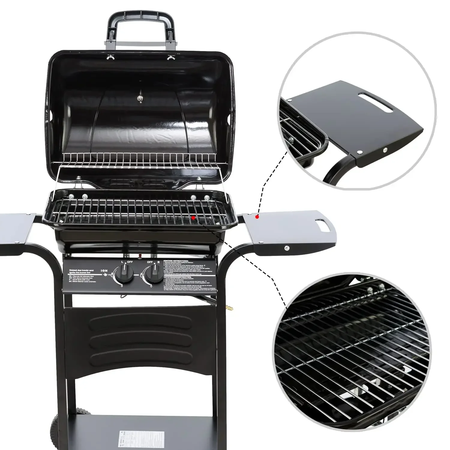 

#For 2 Burner Gas And Propane Barbecue Grill Garden Two Prepare Table Portable Gas Bbq Grills