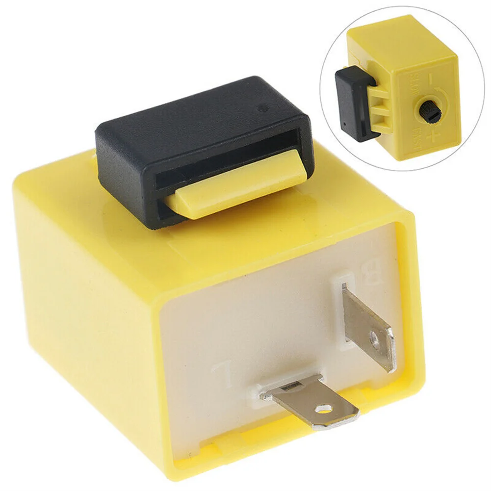 12V 2 Pin Adjustable Frequency LED Flasher Relay Turn Signal Blinker Indicator Motorcycle High Quality LED Flasher Relay