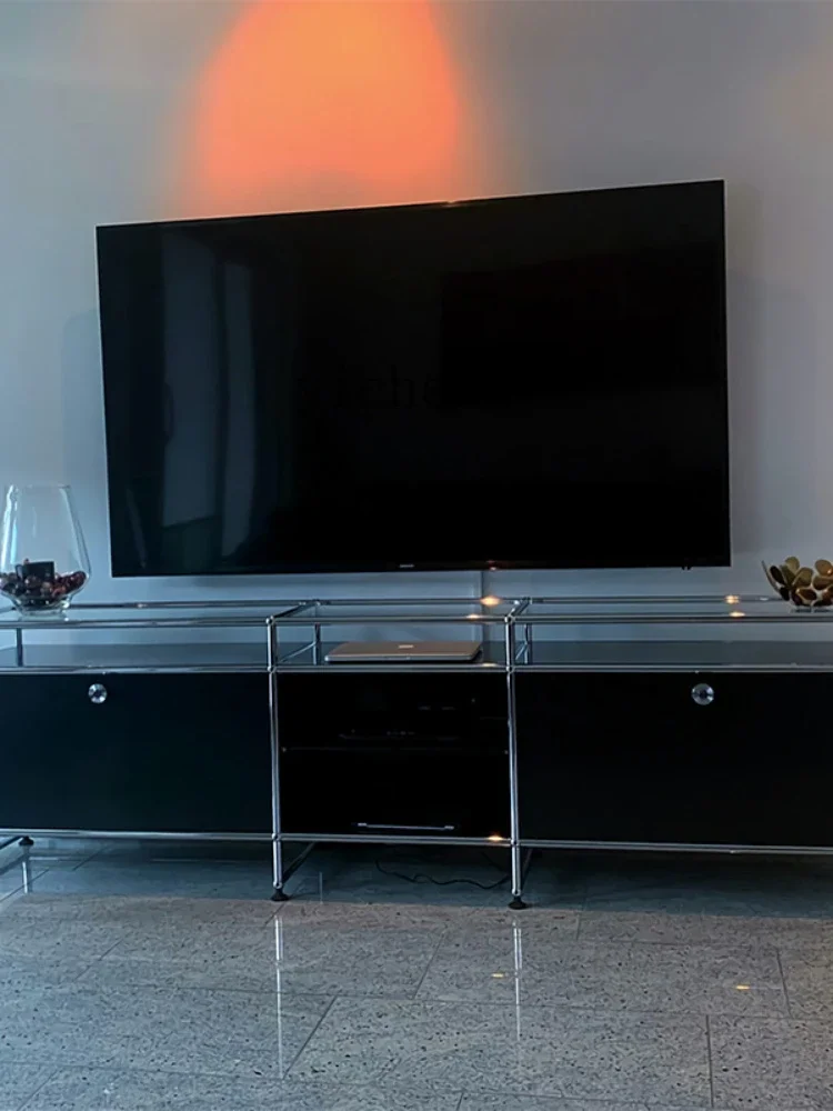 Zhonggu  Stainless Steel Module Cabinet TV Cabinet Simple Living Room Ins Locker