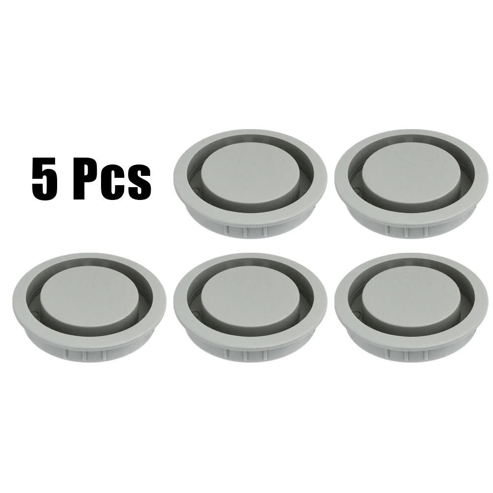 

5pcs Air Vent Closet Wardrobe Vents Cover Shoe Cabinet Air Vent Ventilator Grille Round Vent Hole Heat Dissipation Cover