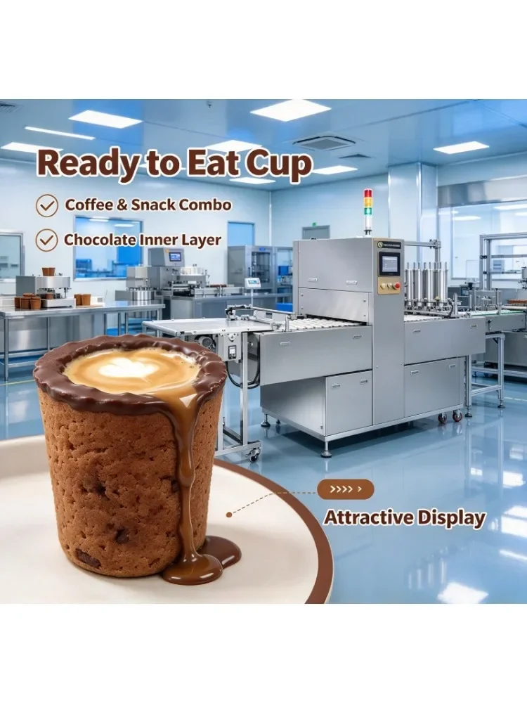 Energy-Saving Budget-Friendly Good Condition Edible Coffee  Cups Making  Machine Customized