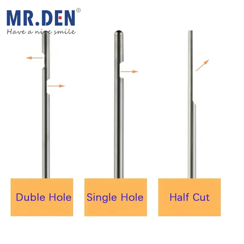 MR DEN-Agulha de Irrigação do Canal Radicular Dental, Endo Flushing, Ferramentas Odontológicas, Unilateral, 30ga, 0.3mm, 27ga, 0.4mm, 25ga, 0.5mm, 100pcs