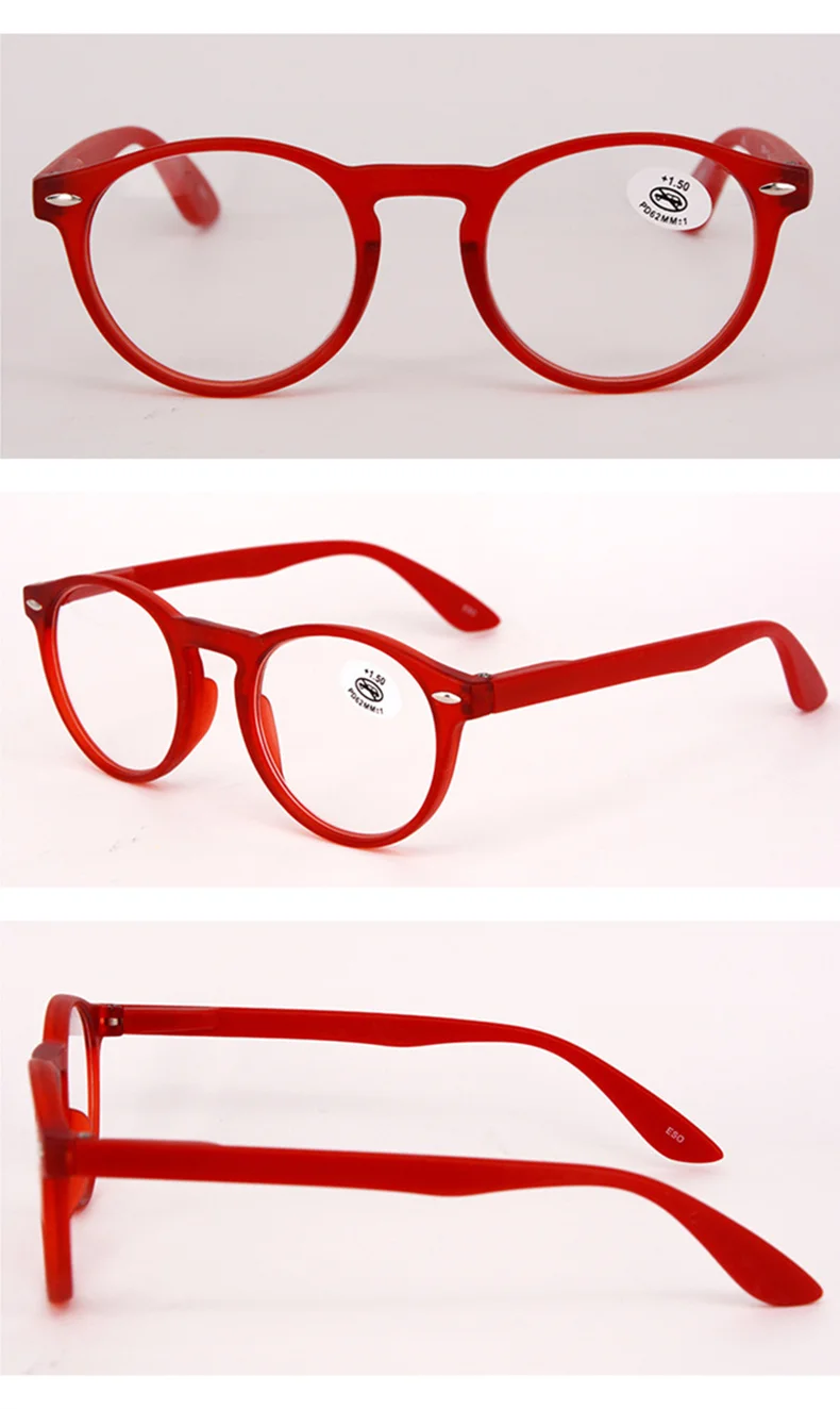 Frauen Männer Leopardenmuster Lesebrille 0 ~ + 4,0 Runde Rahmen zum Lesen Weibliche Mode Vintage Klare Brillen – Detail 7