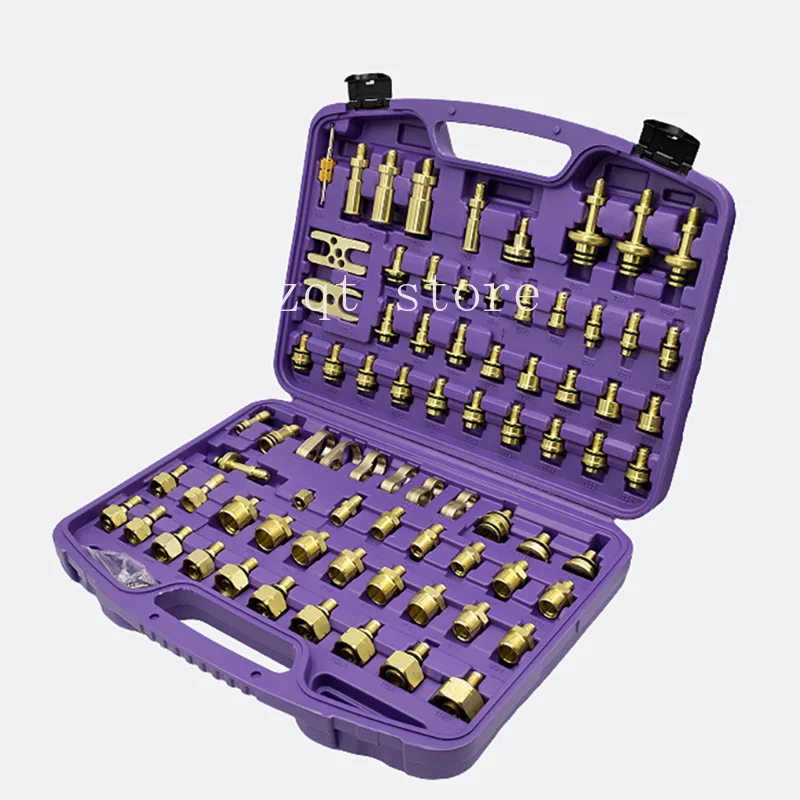 All-copper automotive air conditioner maintenance tools, detection, plugging, leak test connector, Eurasian general version