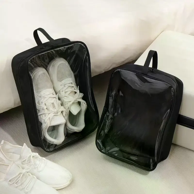 Portable Nylon Travel Shoe Bags With Zipper Closure For Men And Women Waterproof Shoe Organize Storage Bags Makeup Laundry Bag