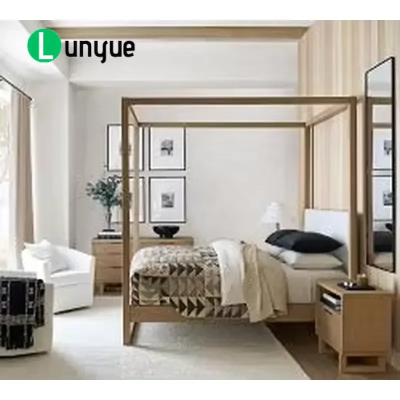 Handmade Custom 6 Drawer Wooden Dresser Practical Home Furniture Affordable High Quality Storage Cabinet for Bedroom Living
