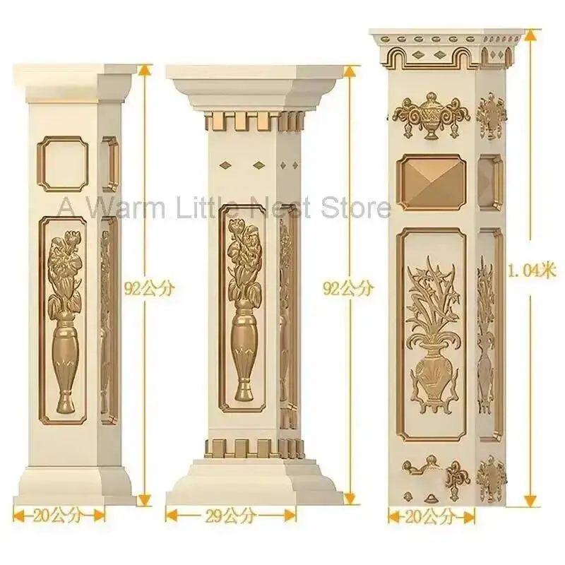 ABS Plastic Mould Railing Roman Pillar Column Mold Concrete Baluster Molds Home Ornament Garden Decoration European Garden Fence