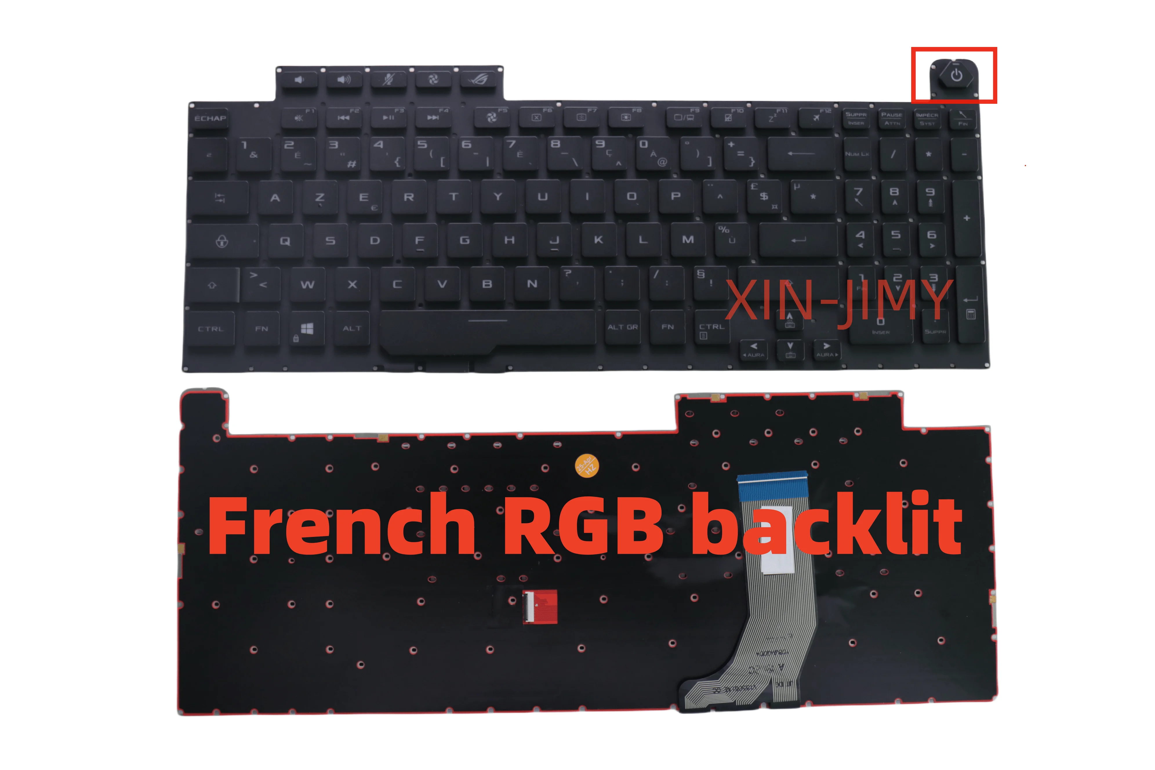 New FR French Keyboard For ASUS ROG Strix G G731GW  Per-key RGB Backlit