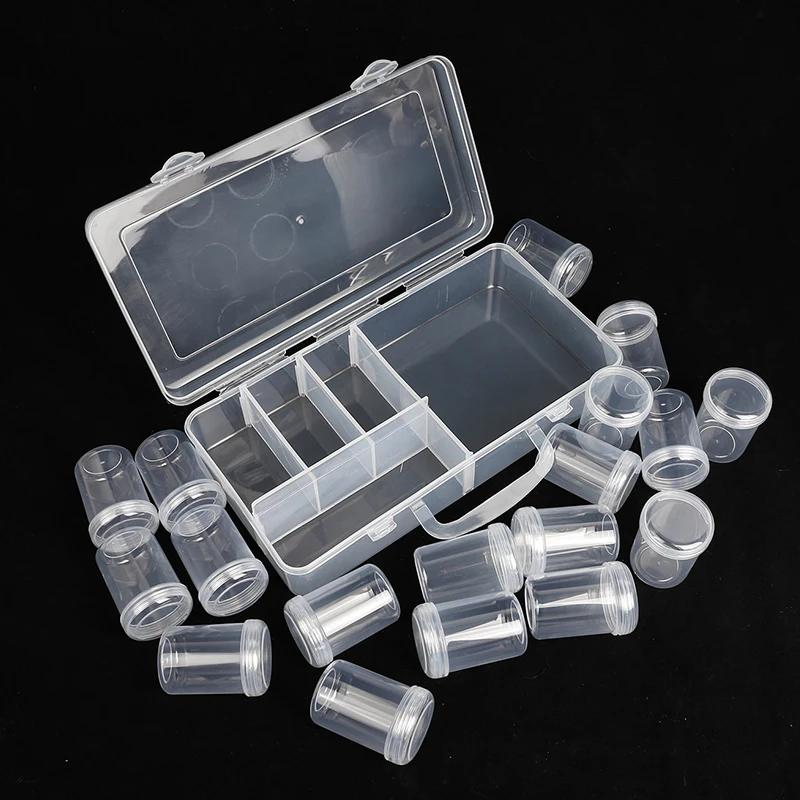 

Multifunction Transparent Jewelry DIY Handicraft Accessoriess Storage Organizer Box Sets Ring Earring Beads Sample Display Case