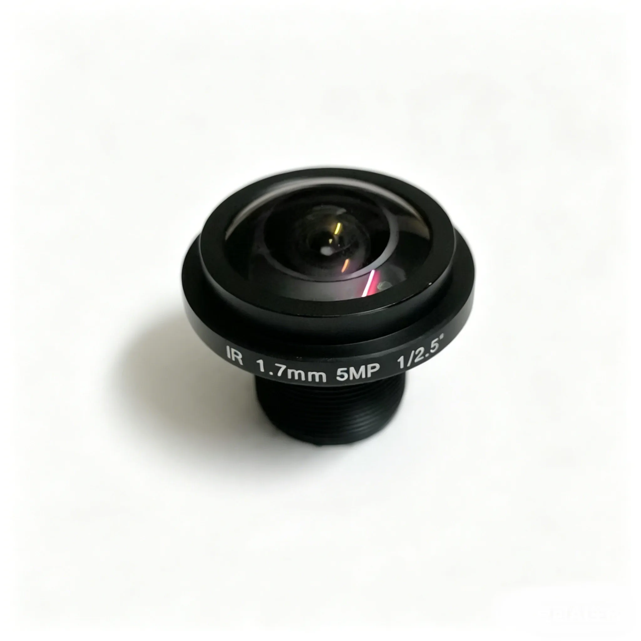 1.7mm 5MP 1/2.5 HD fisheye panoramic surveillance camera 180 degrees wide-angle infrared lens M12 lens thread