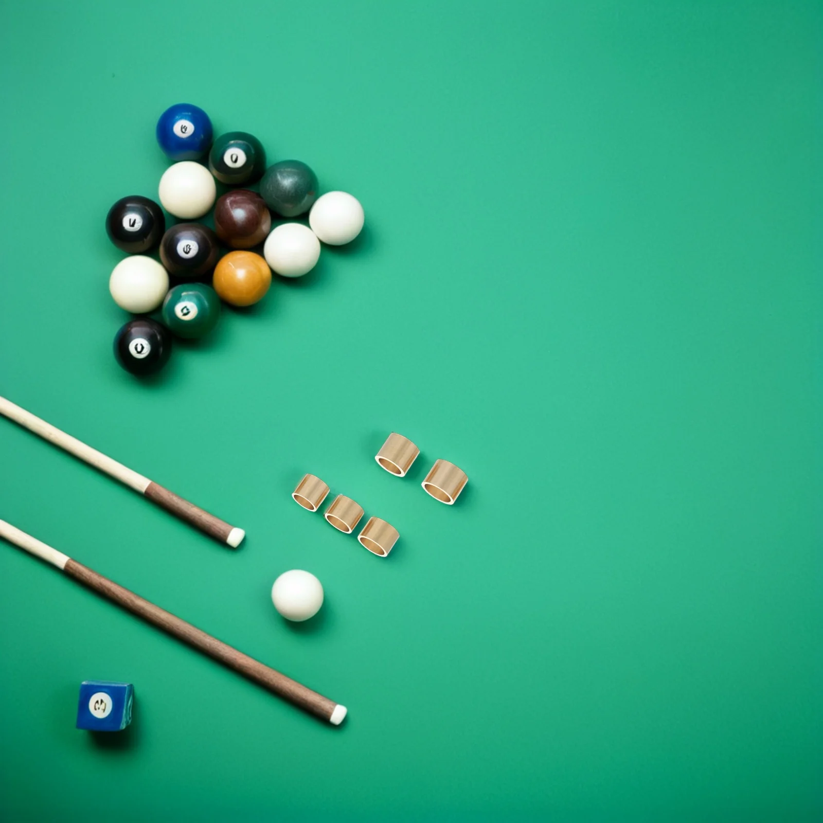 

10Pcs Billiard Cue Tip Copper Ferrule 9Mm 10Mm 11Mm 12Mm 13Mm Enhanced Precision Control Pool Cue Repair Kit for