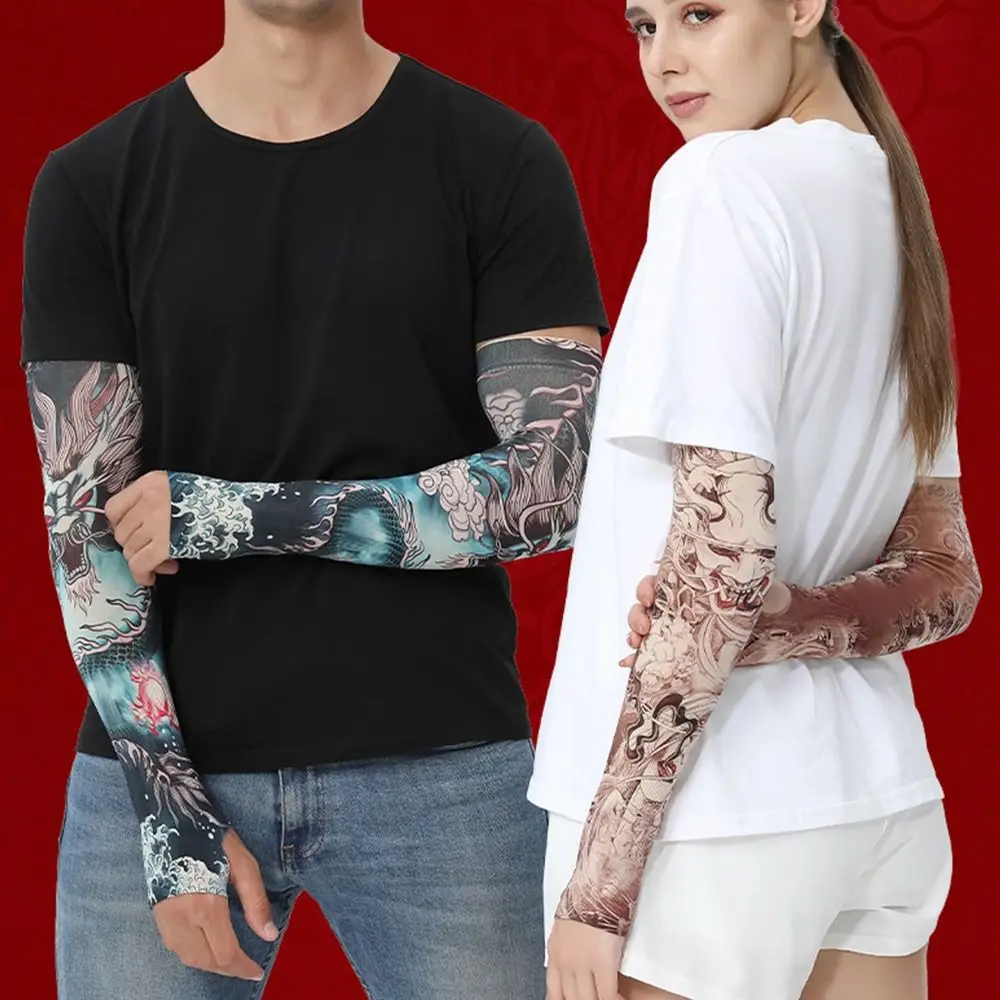 

1Pair Sportswear Warmer UV Protection Outdoor Sport Basketball Flower Arm Sleeves Sun Protection Arm Cover Arm Sleeves