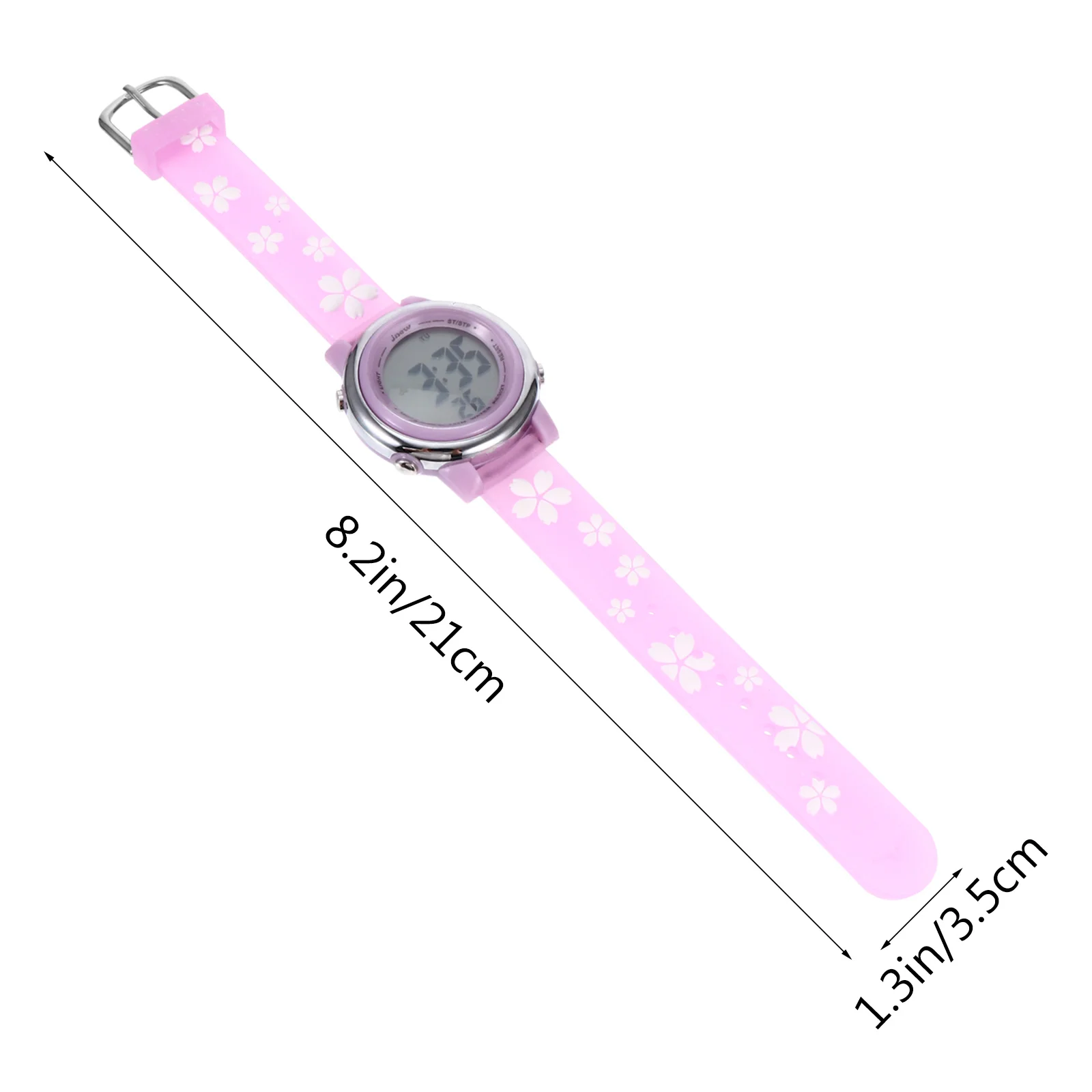 1pc Waterproof Watch Cartoon Wristwatch Electronic Flower Pattern For Outdoor School Durable Comfortable Design