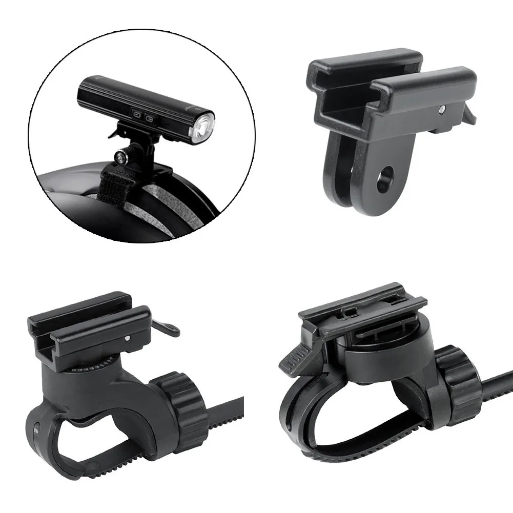 Cycle Head Light Holder Adaptor Bicycle Front Lamp Bracket 360 Rotation Bike LED Torch Mounts For Gaciron Cycling Accessories