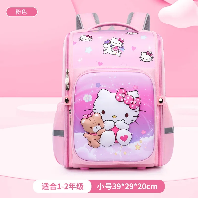

Рюкзак Kuromi Hello Kittys, новая студенческая сумка с героями мультфильмов, большая вместительная школьная сумка для мальчиков и девочек, школьные ранцы на оба плеча