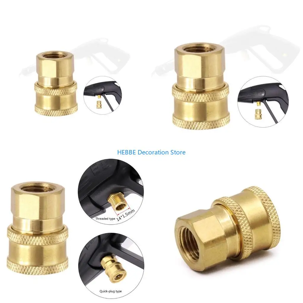B0KC Pressure Washer Fittings M14 Metric- Washer Adapters Female Pressure Washer Quick Disconnect Pressure Washer