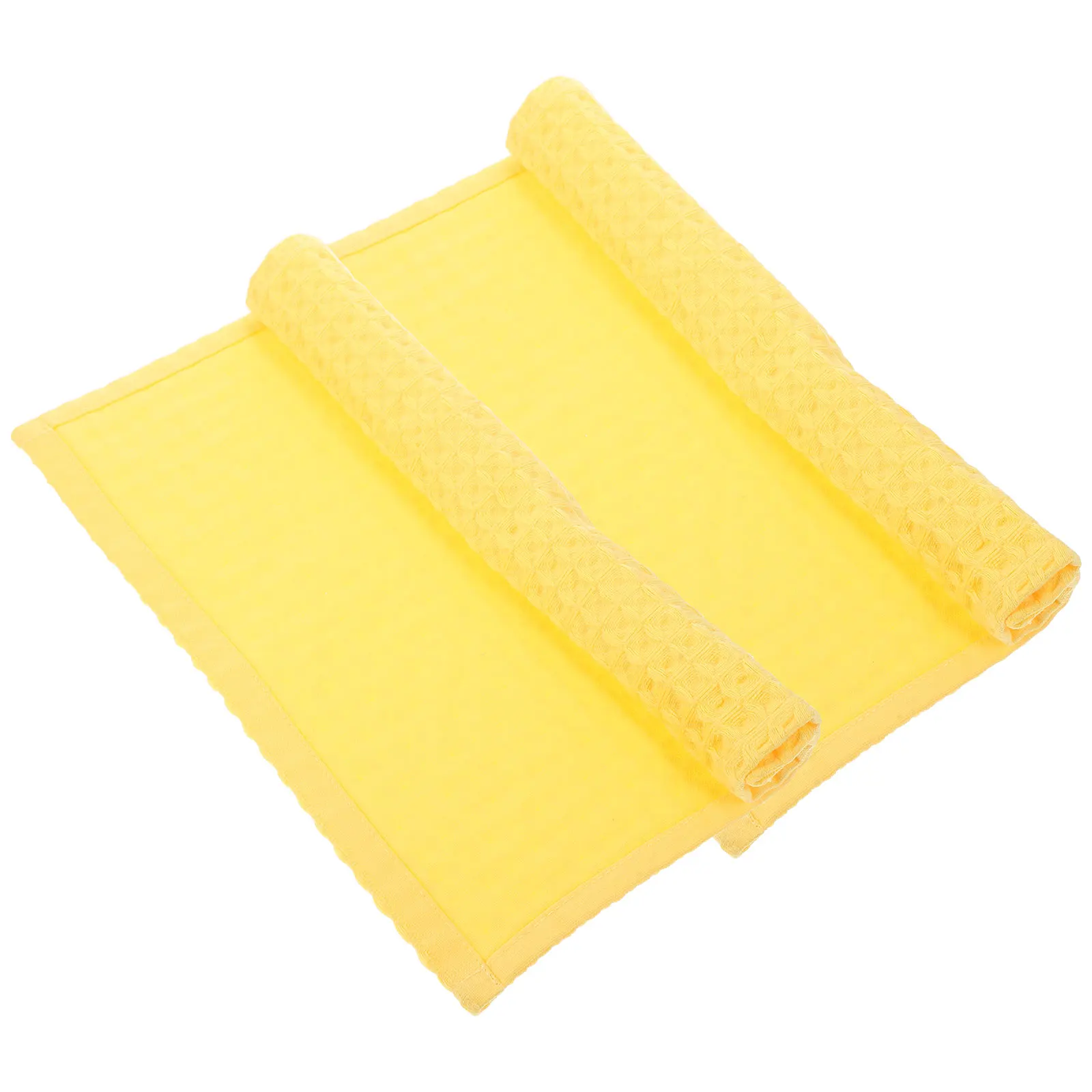 

2pcs Cotton Face Towels Square Cleaning Washcloths Soft Water Absorption Honeycomb Towel For Bathroom Household Baby Durable