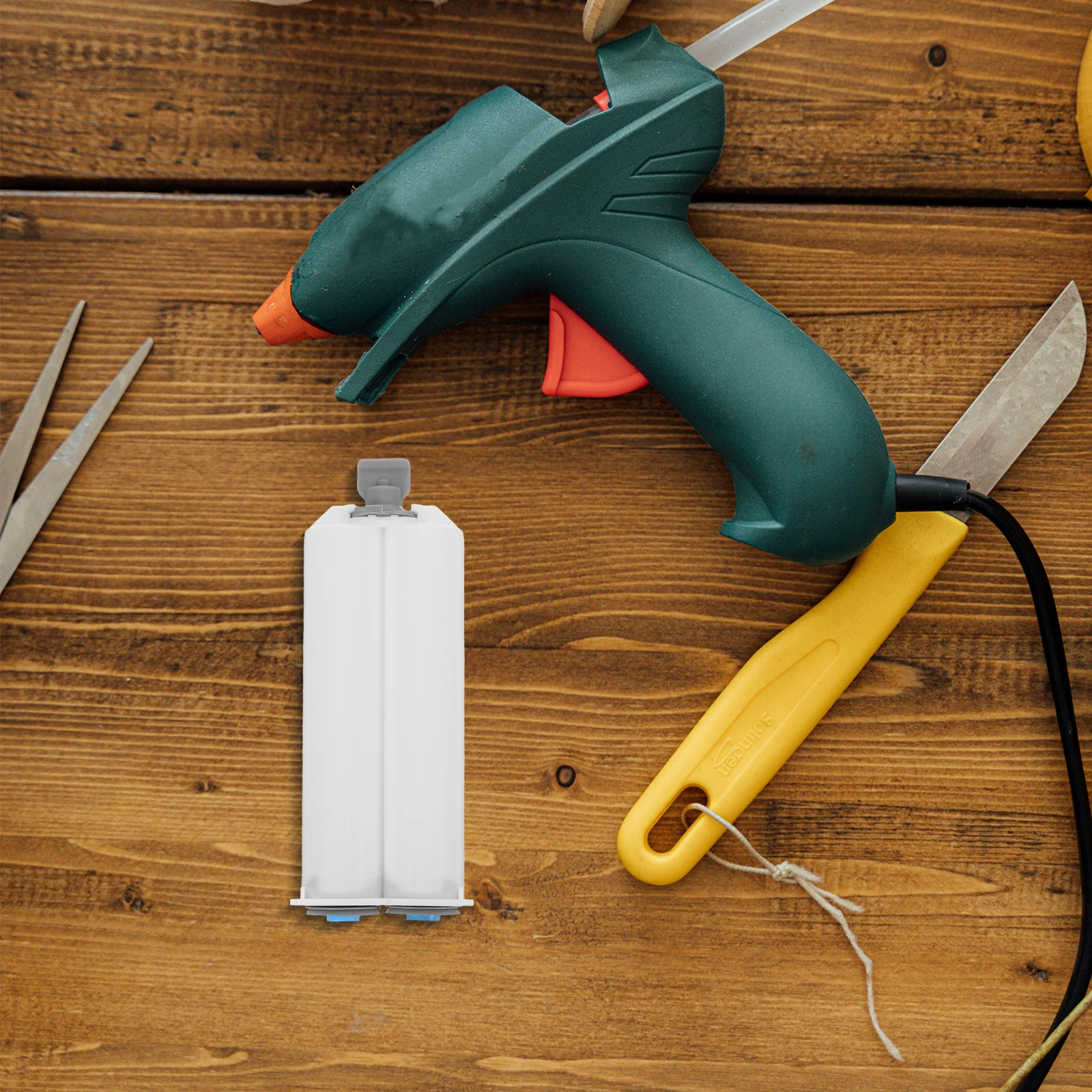 

4pcs Reusable Plastic Glue Mixing Tube Ab Epoxy Adhesive Replacement Refillable Sealant Barrel For Construction Automotive