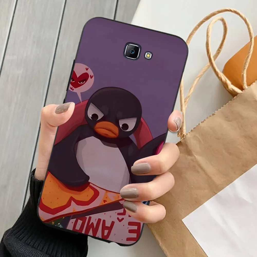 Klasyczne etui na telefon Cartoon Pingu do Samsung J 7 Plus 7core J7 Neo J6 Plus Prime J6 J4 J5 Mobile Cover