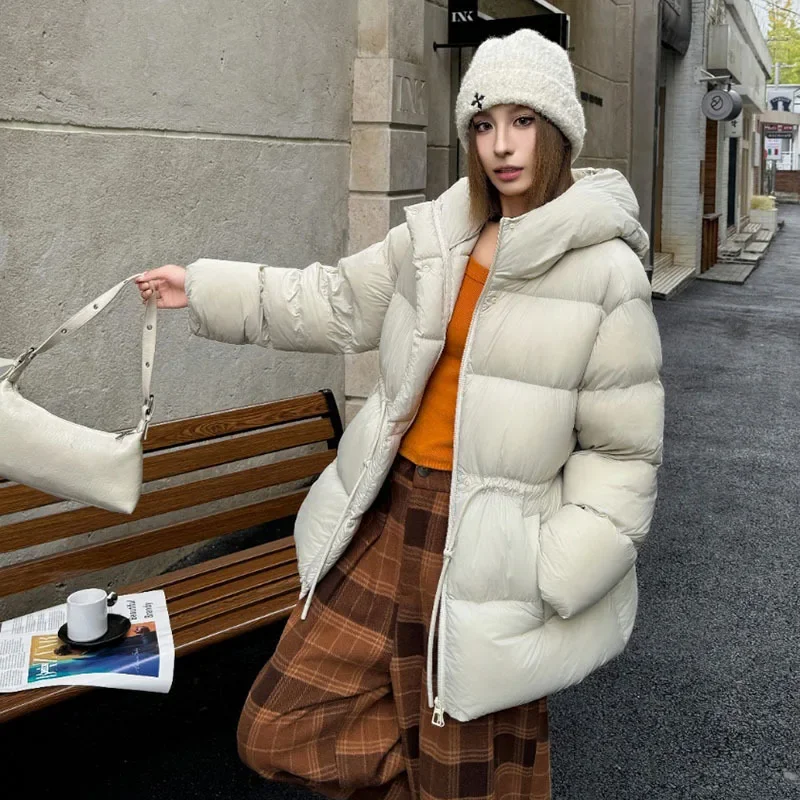 

Winter Fashion Women's Down Jacket Loose Commuter Strap Down Jacket