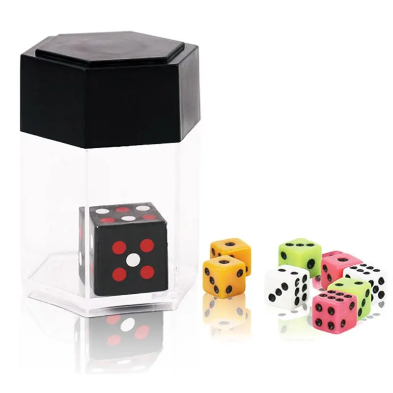 4 Pcs Magic Props Magic Ring Hand Lotus Scarf Disappear Thumb Explosion Dice Classic Toys