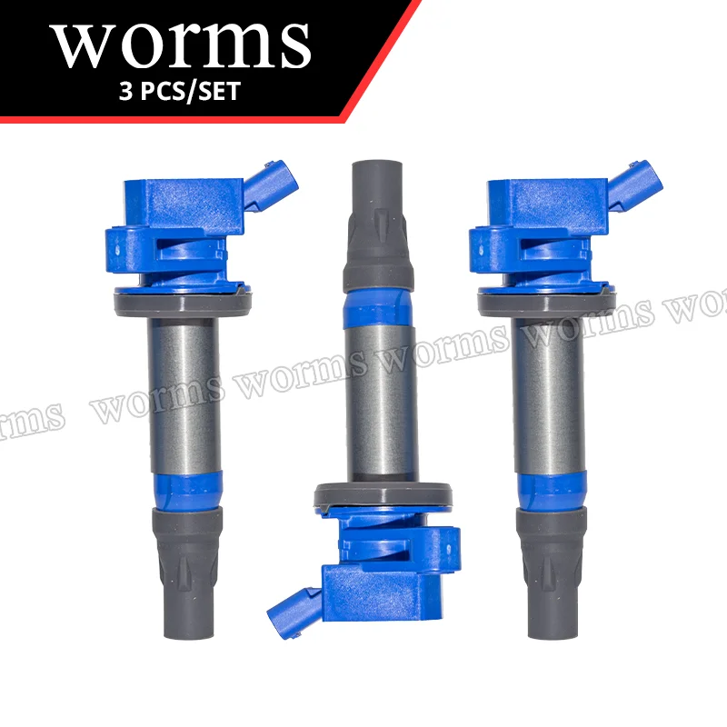 

Worms Upgrade Ignition Coil Pack 3Pcs High Performance For Milatcot Mira Daihatsu Tanto L375S Series 19500-B2050 ダイハツ