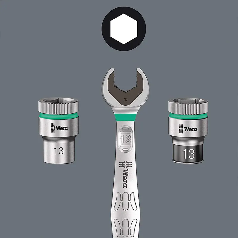 Wera 05004016001 8100 SA 6 Zyklop Speed Ratchet Set 1/4\