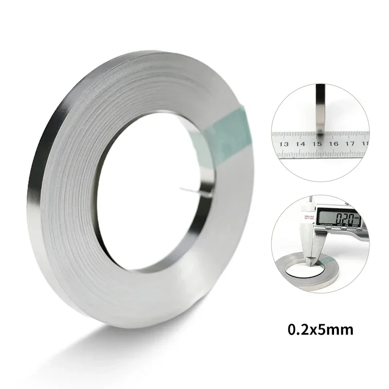 10 m/Rolle 18650 Li-Ionen-Akku, vernickelter Streifenverbinder, 0,1 mm, 0,12 mm, 0,15 mm, 0,2 mm Batterieanschluss, Punktschweißgerät, Stahlgürtel