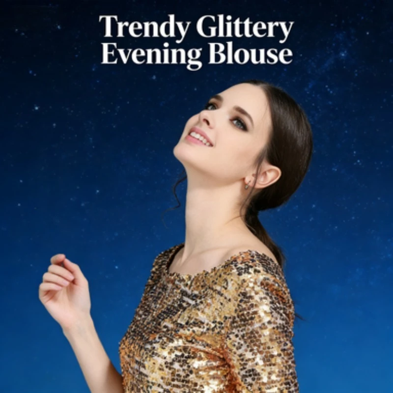 Women Summer Sleeveless Tank Top Solid Color Sequin Blouse Shiny Tshirt Performance Top