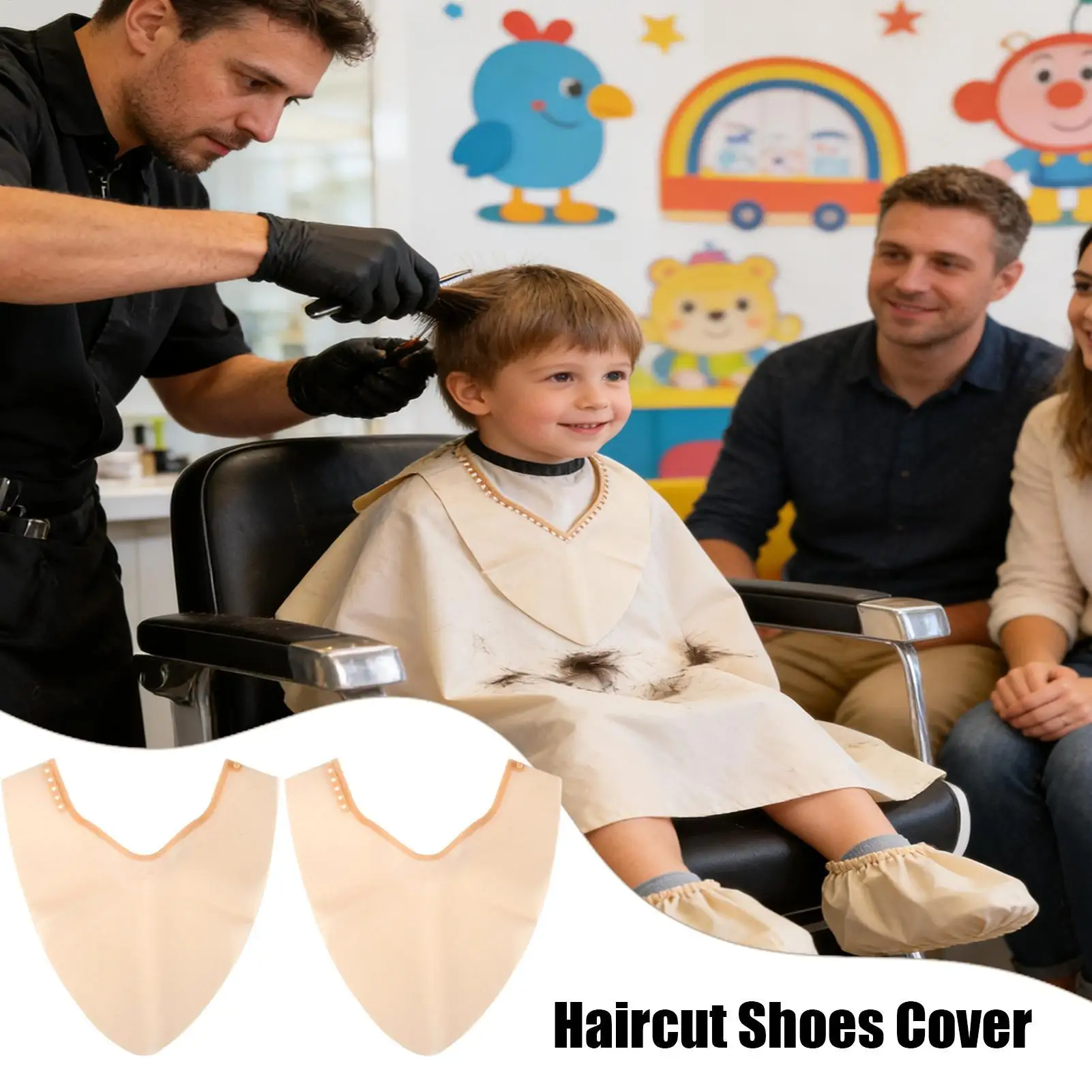 غطاء أحذية الحلاق سيليكون مقاوم للماء والغبار وقابل لإعادة الاستخدام، أغطية حماية لأحذية العمل للرجال والنساء