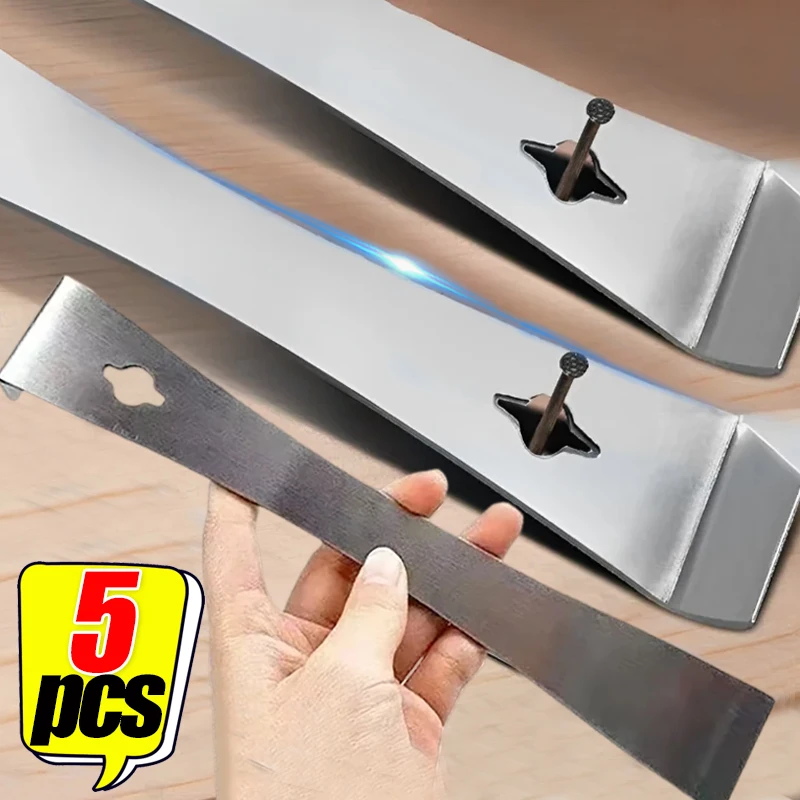 ステンレス鋼フラットヘッドプライバー、木工スクレーパー、多機能レバー、木製ボード、スパチュラ分解、ネイルリフトツール、3 in 1