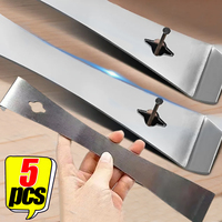3 in 1 Stainless Steel Flat Head Pry Bar Woodworking Scraper Multifunction Lever Wooden Board Dismantling Spatula Nail Lift Tool