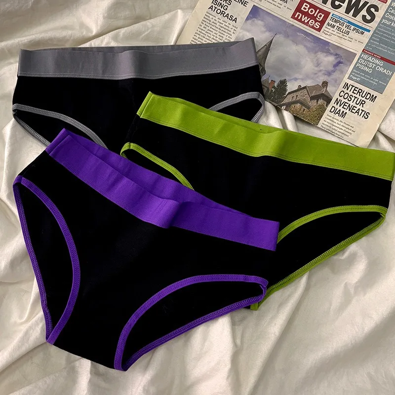 5 Pcs/Lot Breathable Cotton Adolescent Girls Panties Solid Design Comfortable Briefs Youthful Underwear for Puberty Girls