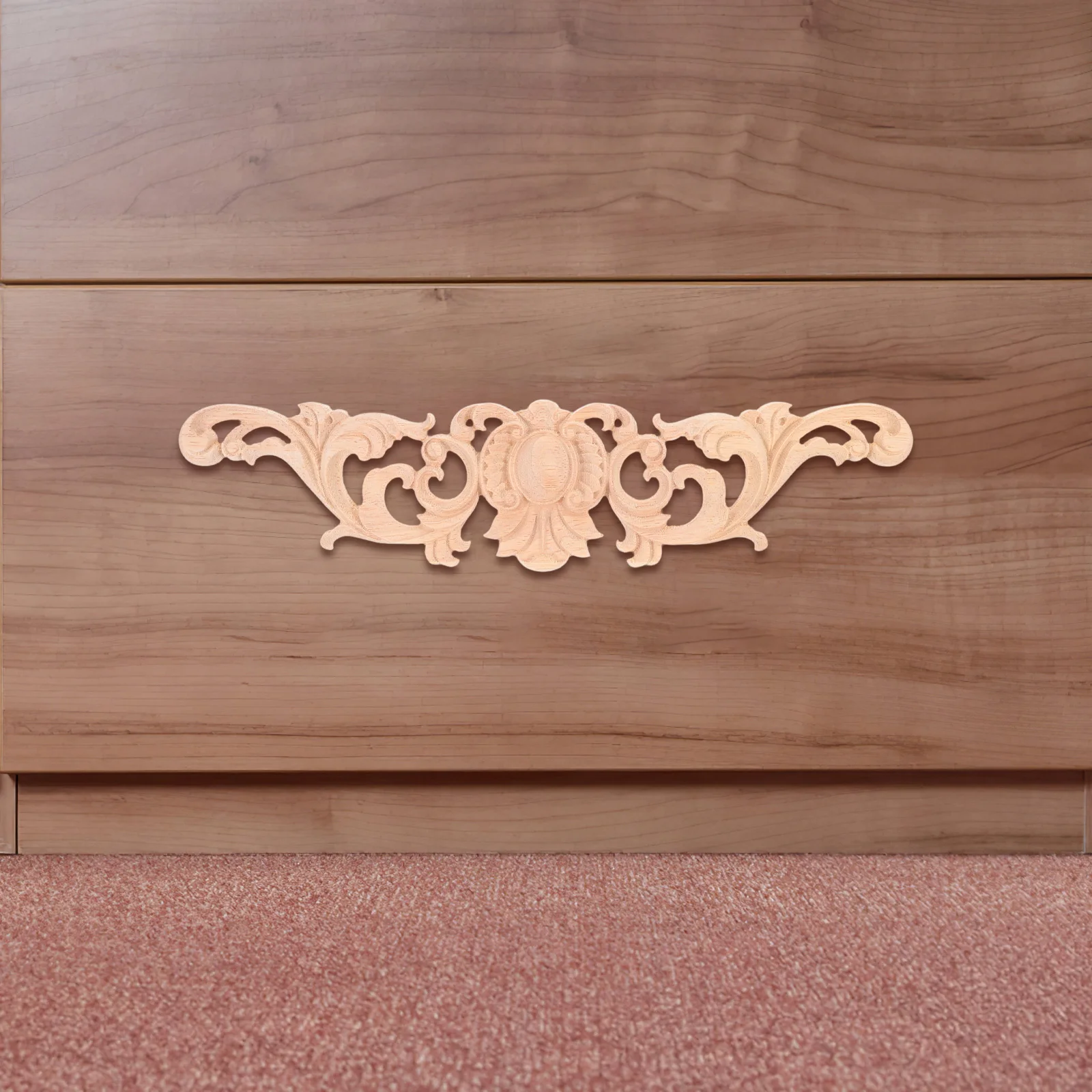 Wood Carving Solid Decals Flower Decorations Craft Kit Petals Cutting Board Farmhouse Living Room Khaki