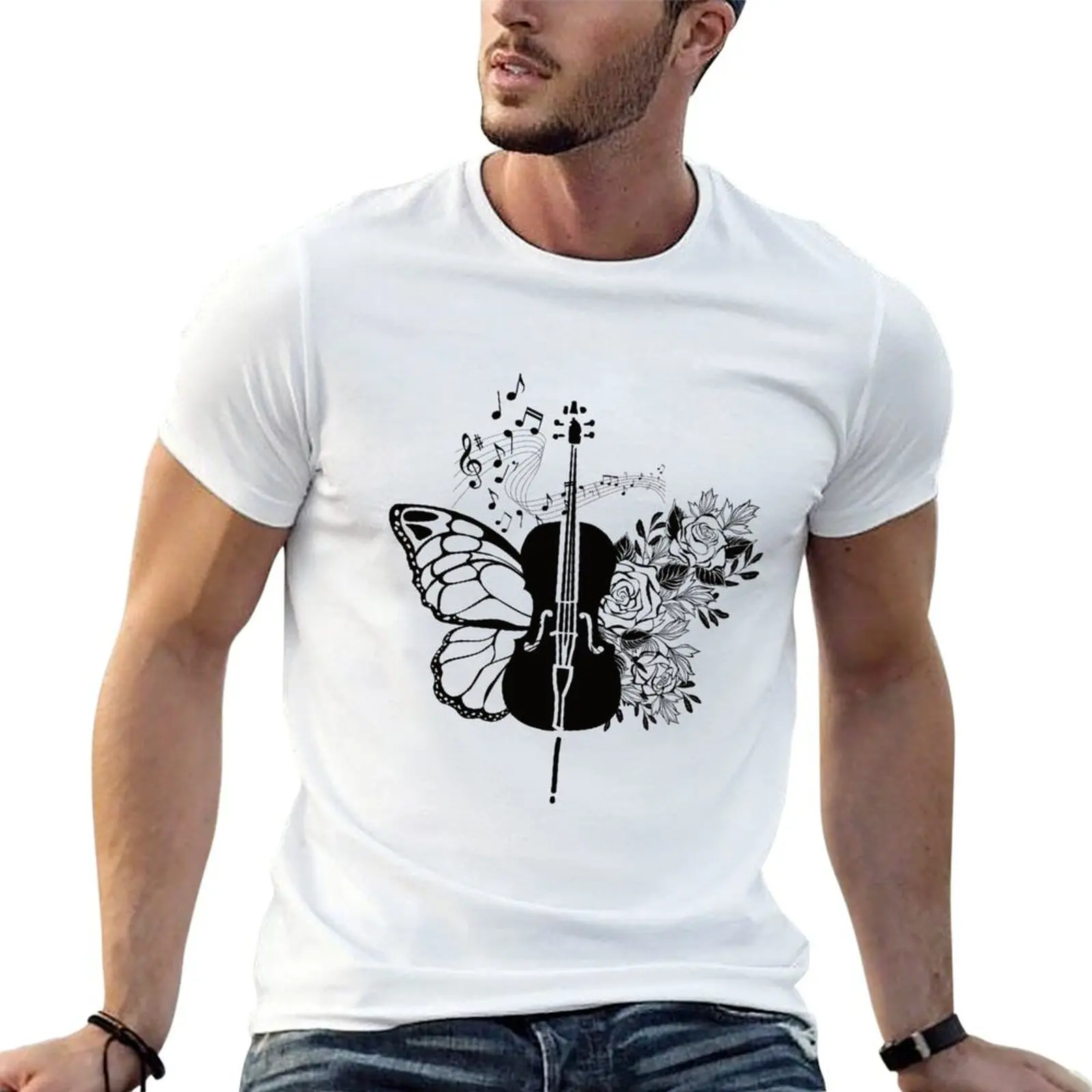 Cello metamorphosis T-Shirt Creative Graphic Tee Shirt