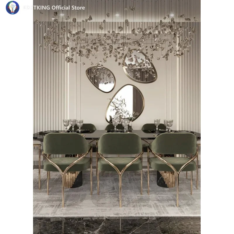 Customized Glass Stone Pendant Lamps Hotel Lobby Banquet Hall Art Decoration Modern Lighting Chandelier