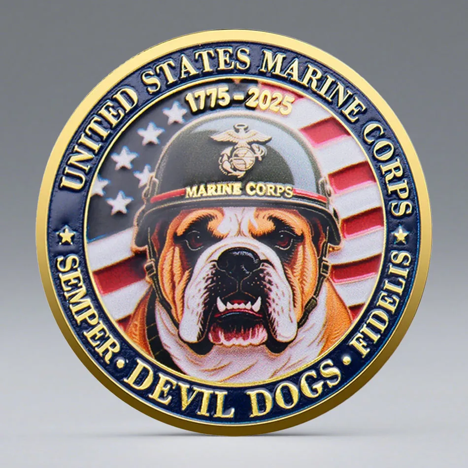 العملة التذكارية المطلية بالذهب للذكرى الـ 250، عملة مجموعة مشاة البحرية الأمريكية